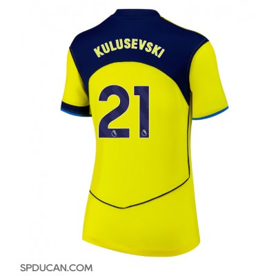 Zenski Nogometni Dres Tottenham Hotspur Dejan Kulusevski #21 Rezervni 2025-26 Kratak Rukav Zenski Nogometni Dres Tottenham Hotspur Dejan Kulusevski #21 Rezervni 2025-26 Kratak Rukav